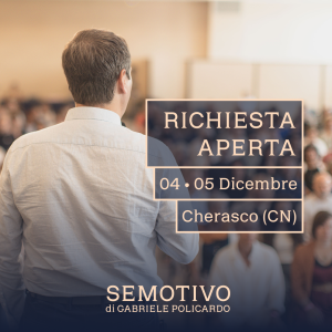 Acconto "Semotivo a richiesta aperta": 4-5 Dicembre 2027 a Cherasco (CN)