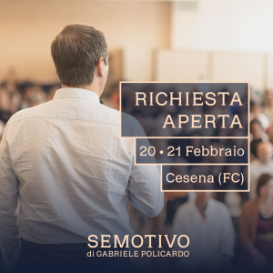 Acconto "Semotivo a richiesta aperta": 20-21 Febbraio 2027 a Cesena (FC)