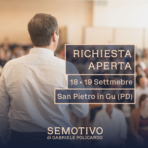 Acconto "Semotivo a richiesta aperta": 18-19 Settembre 2027 a San Pietro in Gu (PD)